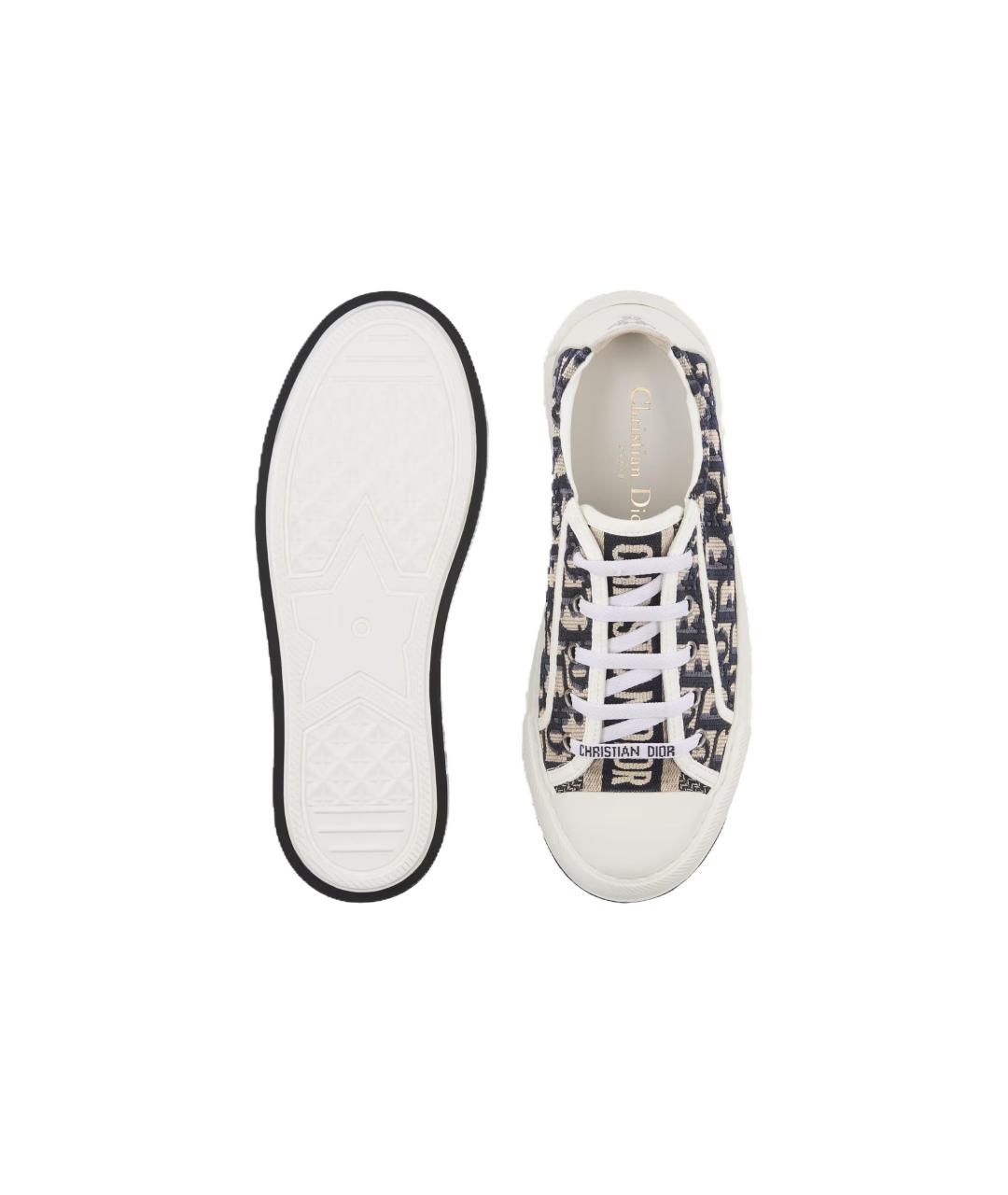 CHRISTIAN DIOR Мульти текстильные кеды, фото 5