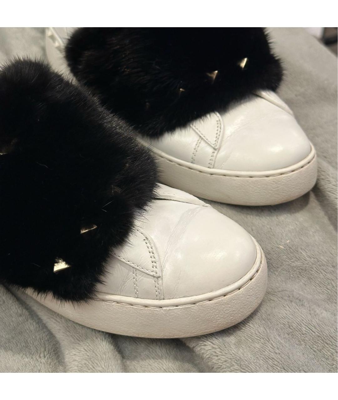 VALENTINO Белые кожаные кеды, фото 5