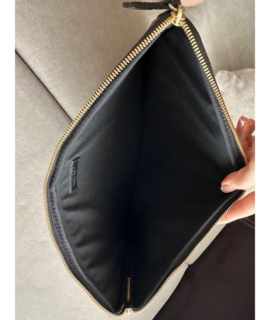 JIMMY CHOO Черная кожаная сумка с короткими ручками, фото 6