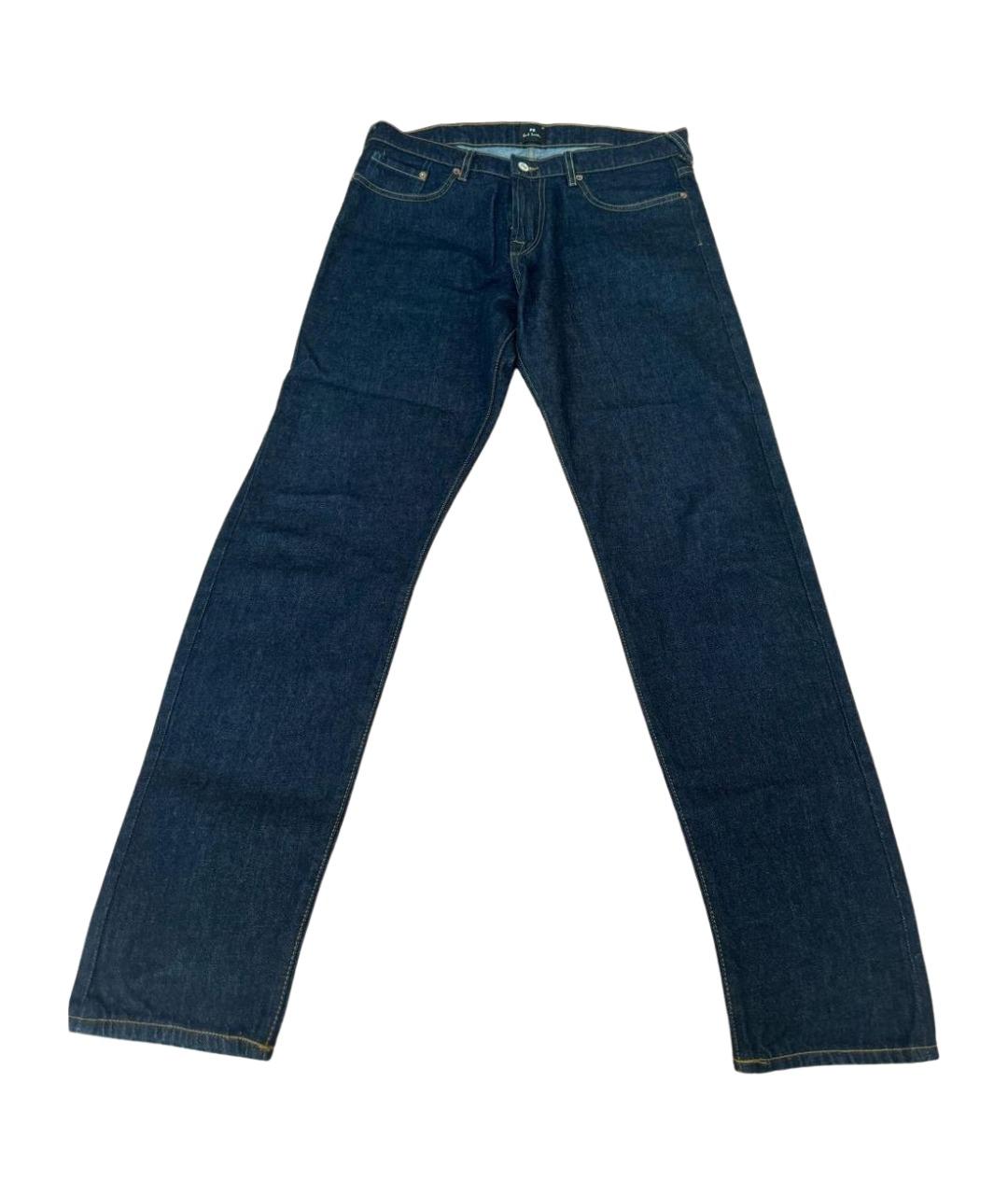 PAUL SMITH Темно-синие прямые джинсы, фото 1