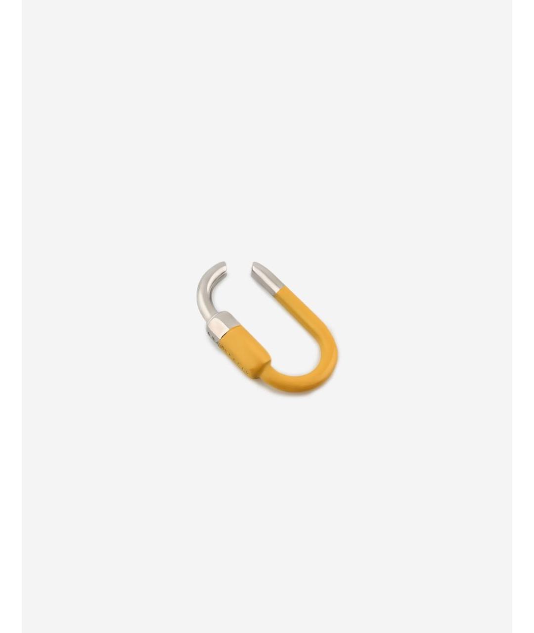 MM6 MAISON MARGIELA Желтые латунные серьги, фото 4