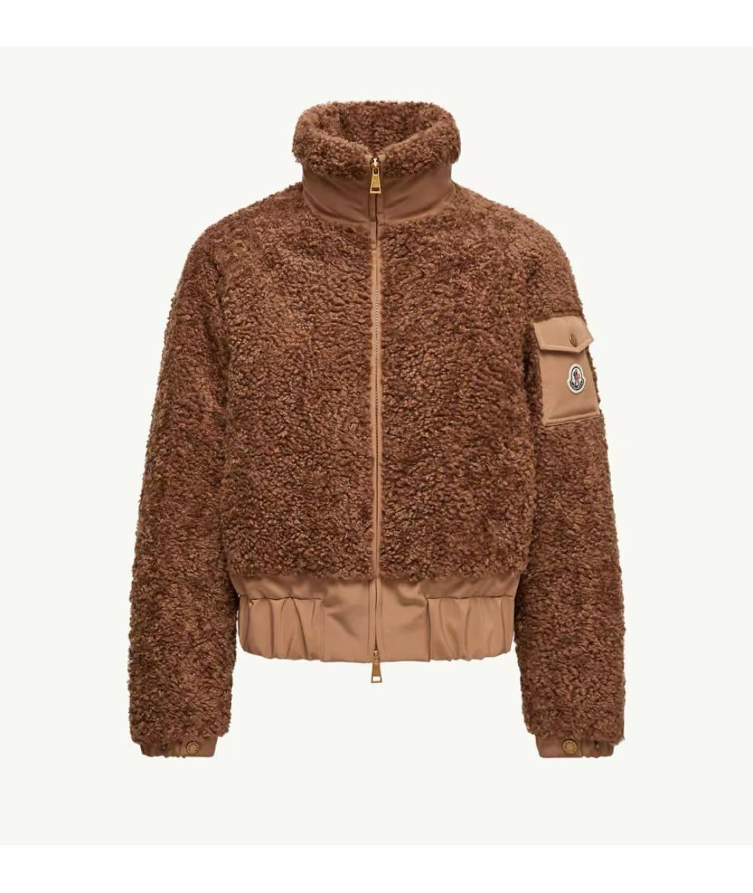 MONCLER Коричневый пуховик, фото 5