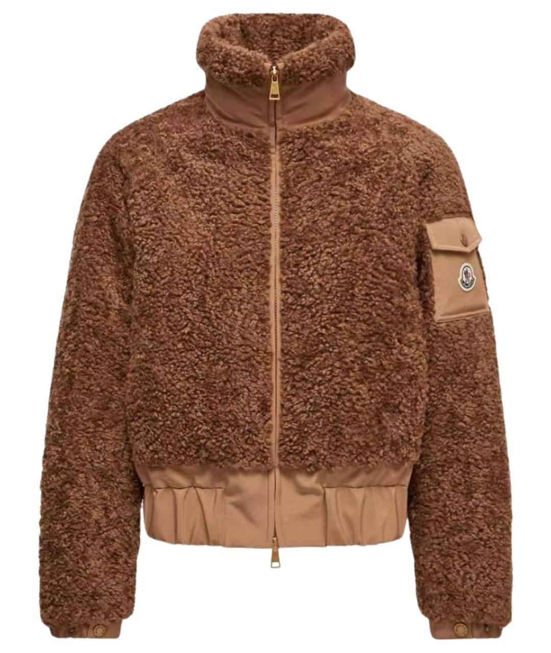 MONCLER Коричневый пуховик, фото 1