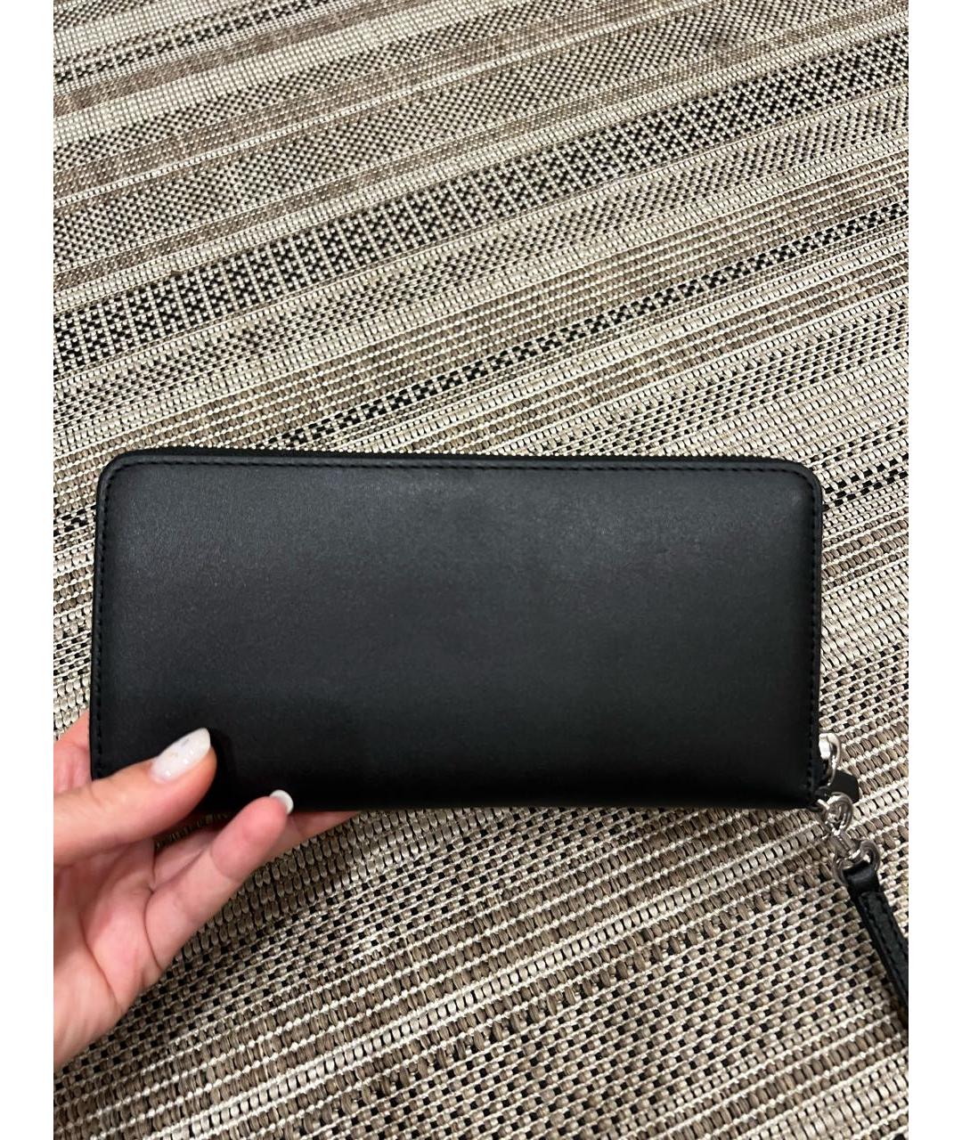 MARC JACOBS Черный кожаный кошелек, фото 3