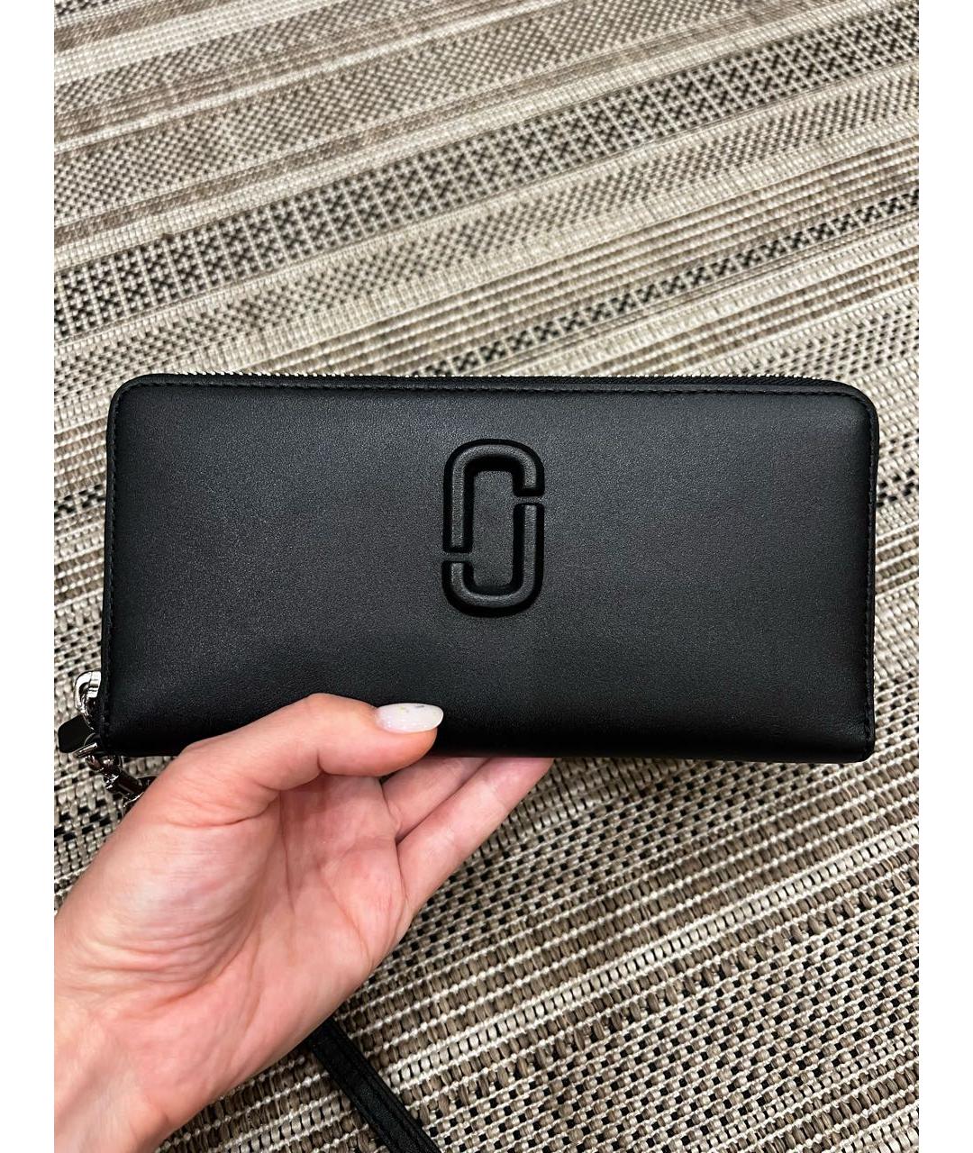 MARC JACOBS Черный кожаный кошелек, фото 7