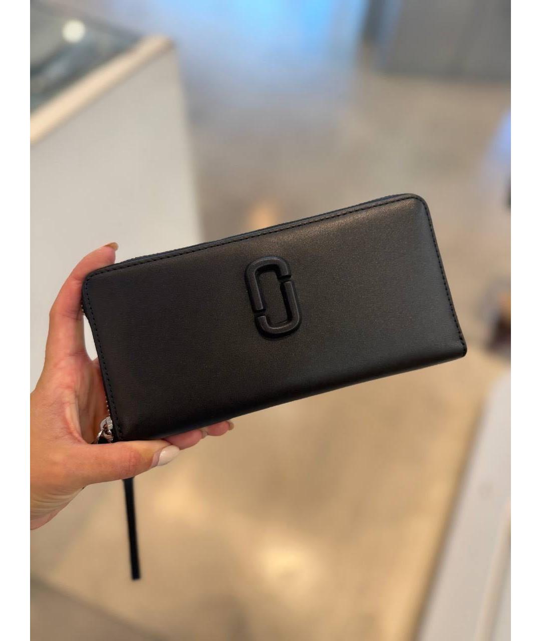 MARC JACOBS Черный кожаный кошелек, фото 2