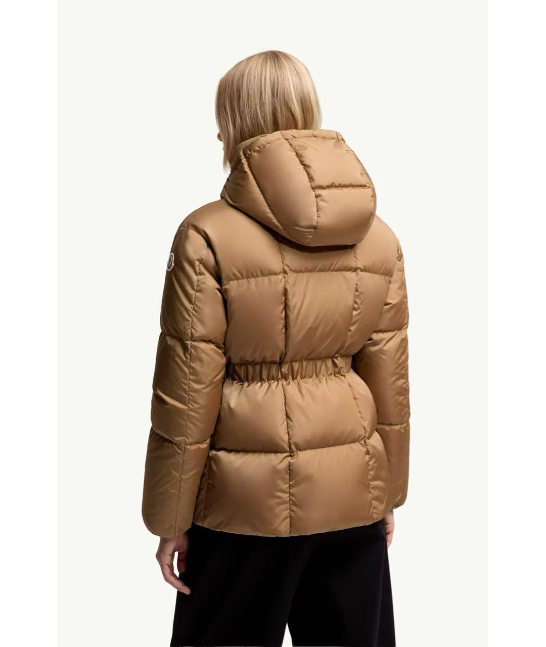 MONCLER Бежевый пуховик, фото 3