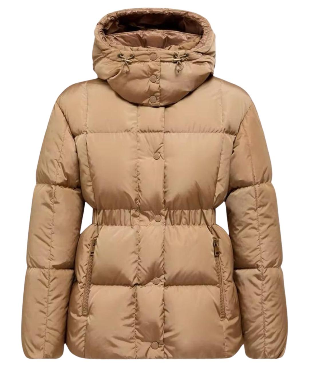 MONCLER Бежевый пуховик, фото 1