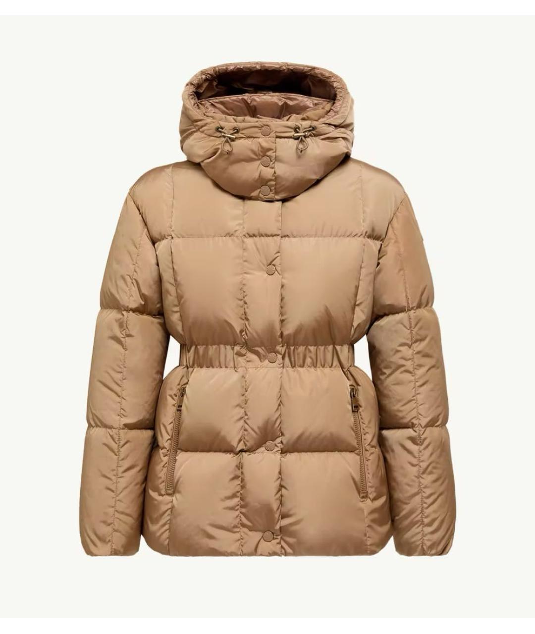 MONCLER Бежевый пуховик, фото 7