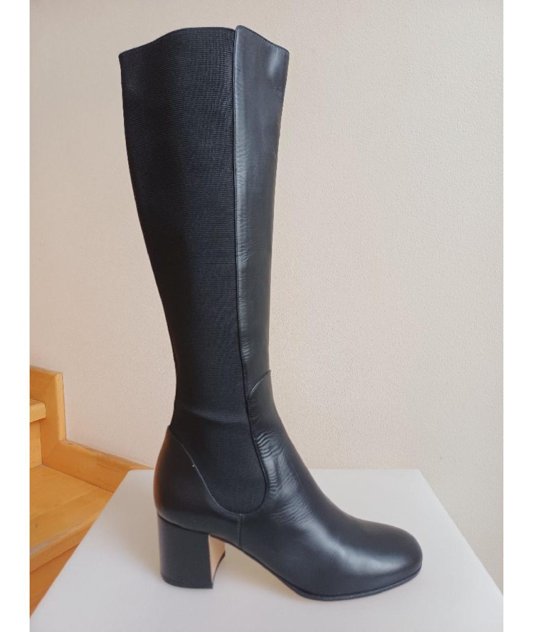 GIANVITO ROSSI Черные кожаные сапоги, фото 8
