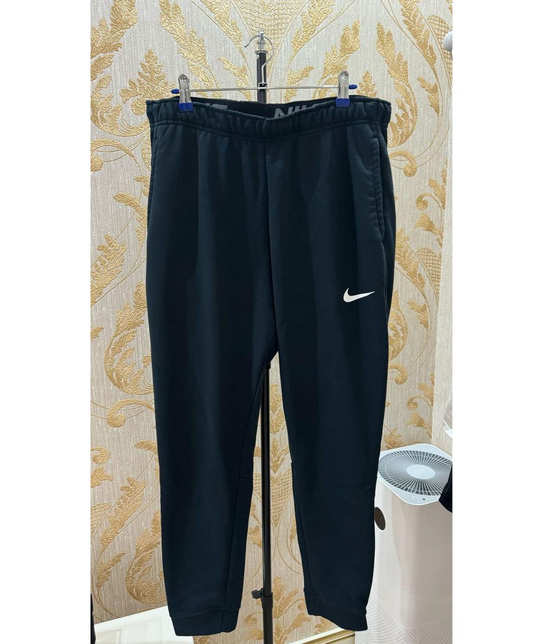 NIKE Черные вискозные повседневные брюки, фото 5
