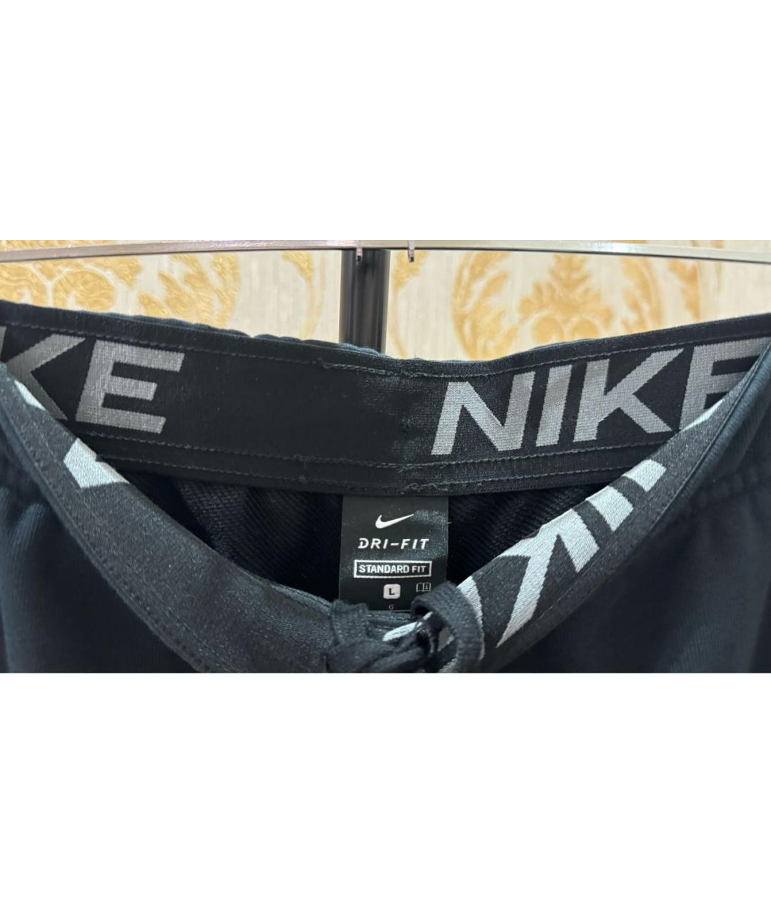 NIKE Черные вискозные повседневные брюки, фото 3