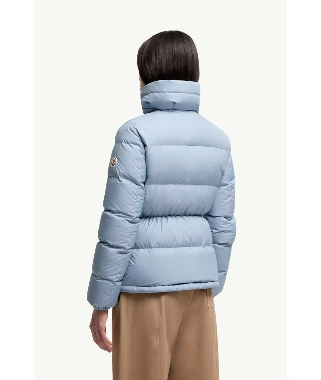 MONCLER Голубой пуховик, фото 3