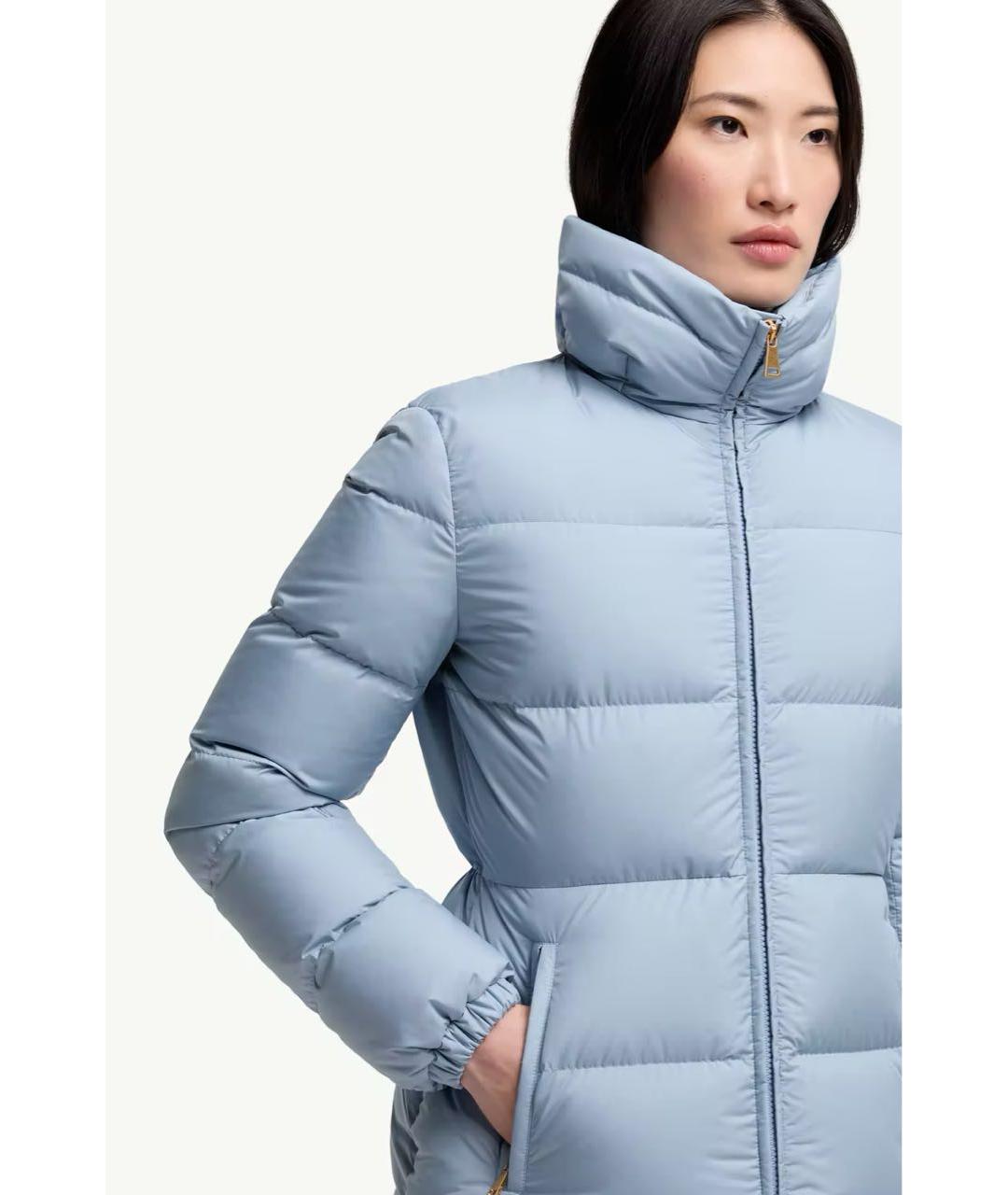 MONCLER Голубой пуховик, фото 4
