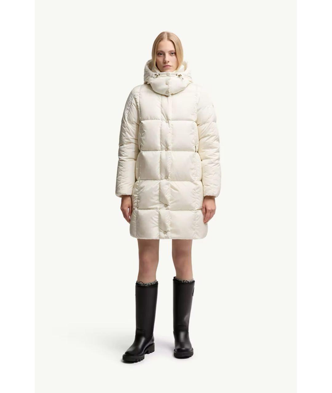 MONCLER Белый пуховик, фото 2