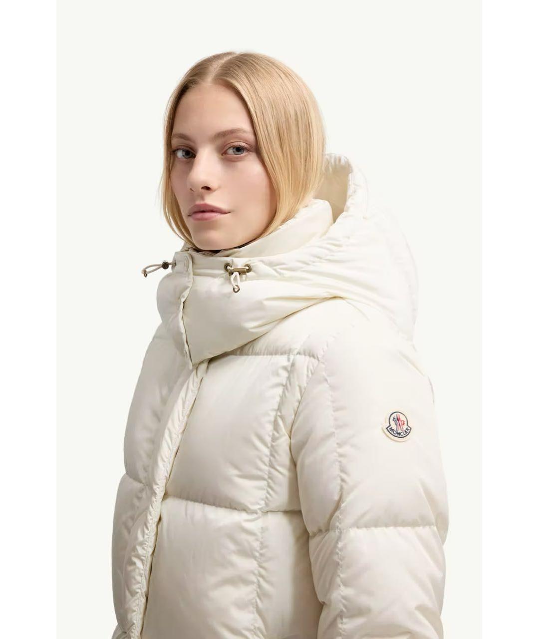 MONCLER Белый пуховик, фото 4