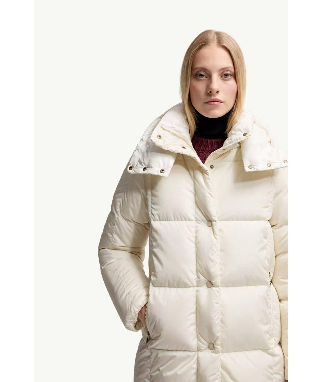 MONCLER Белый пуховик, фото 5