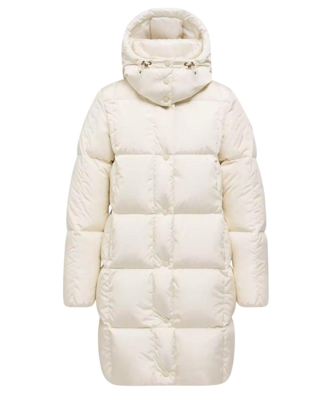 MONCLER Белый пуховик, фото 1
