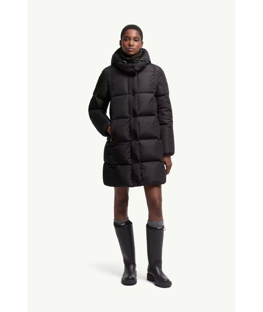 MONCLER Черный пуховик, фото 2