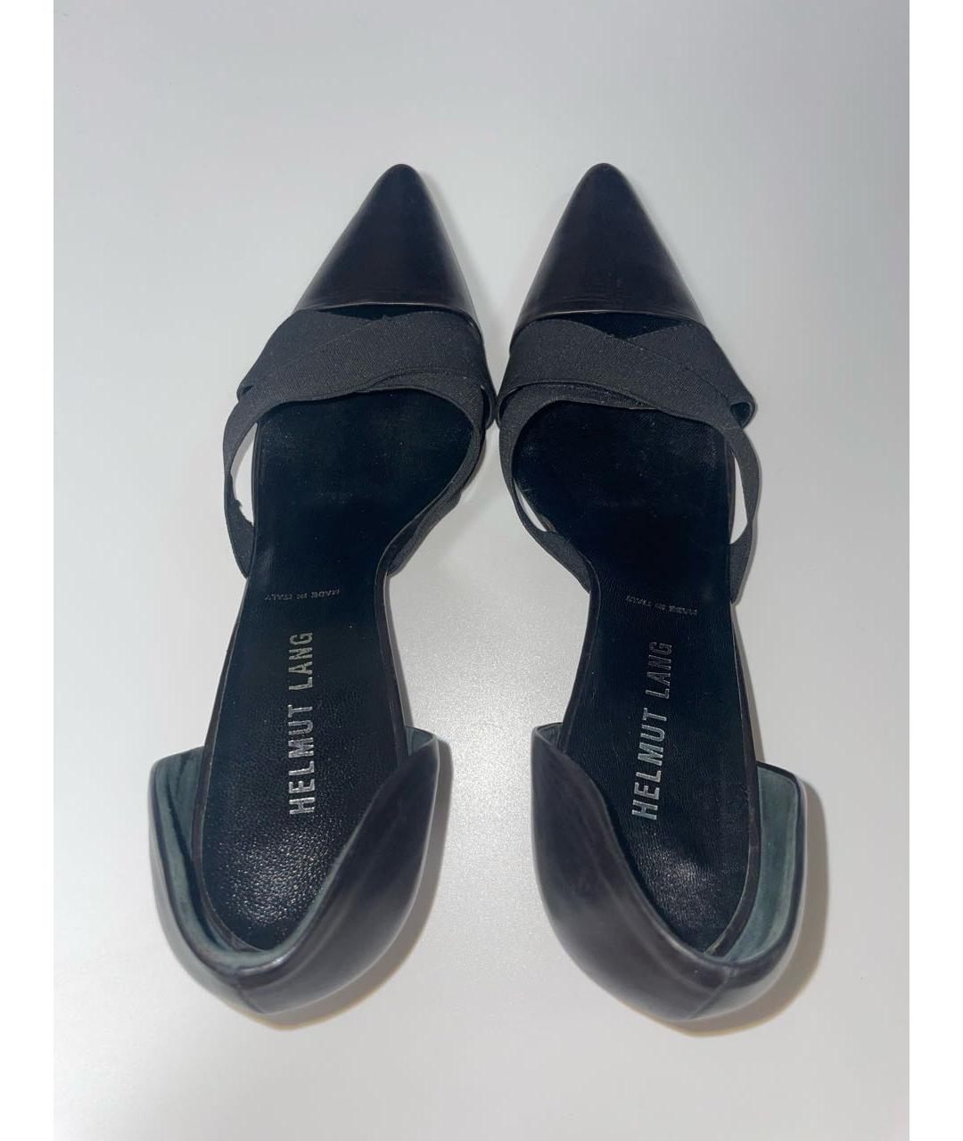 HELMUT LANG Черные кожаные туфли, фото 3
