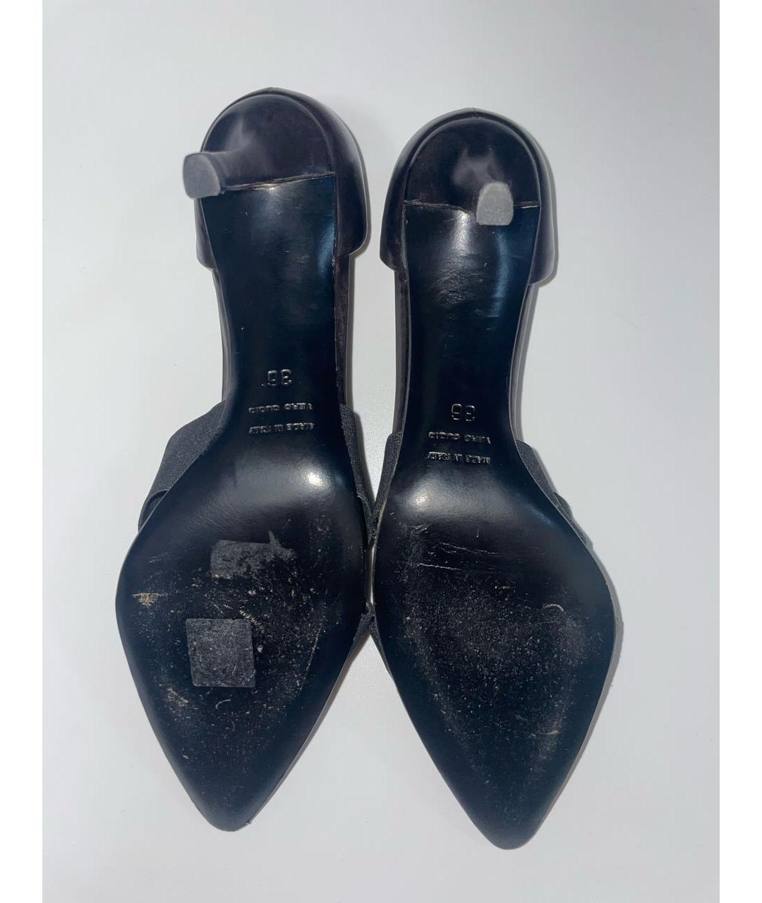HELMUT LANG Черные кожаные туфли, фото 5