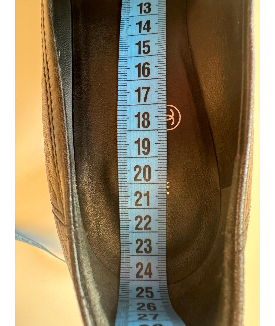 CHANEL Черные кожаные туфли, фото 8