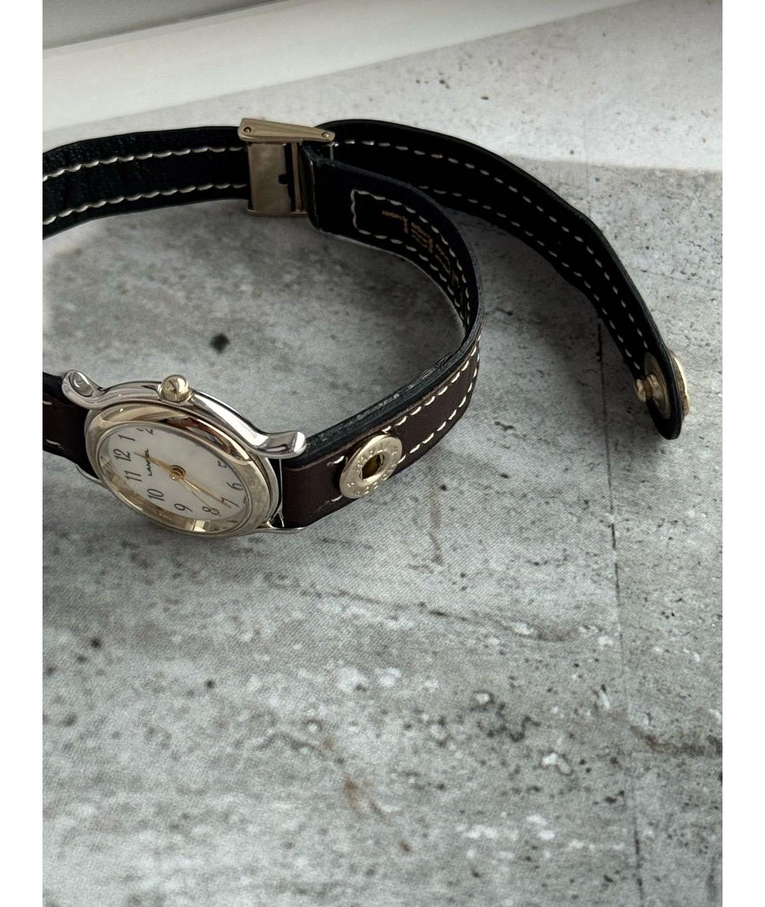 LANCEL Коричневые стальные часы, фото 5