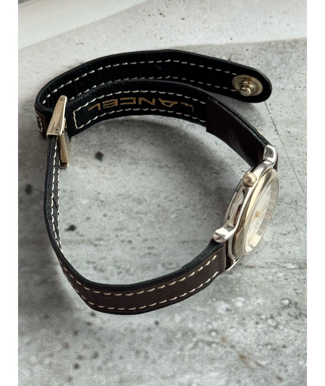 LANCEL Коричневые стальные часы, фото 6