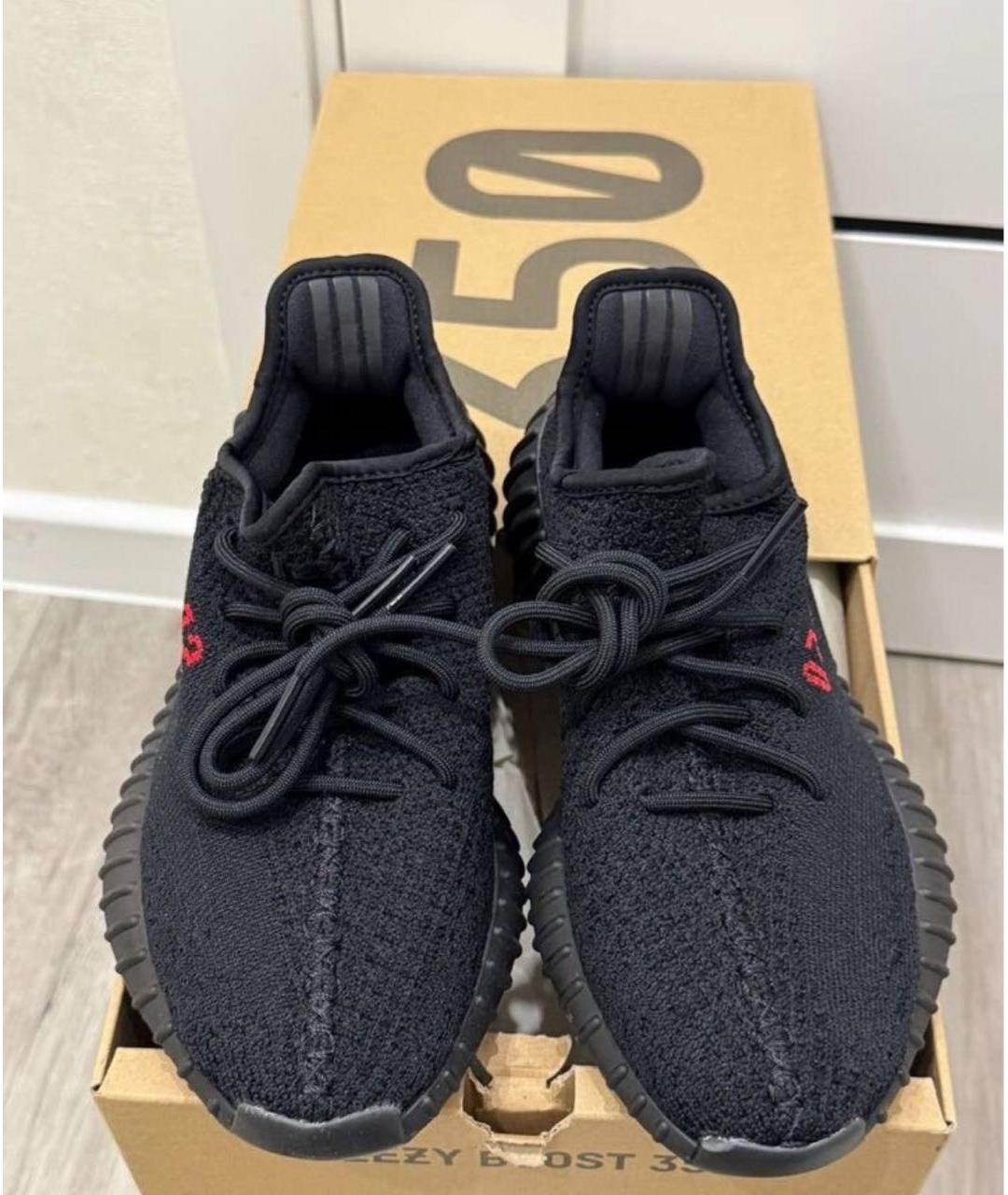 ADIDAS YEEZY Черные текстильные кроссовки, фото 2