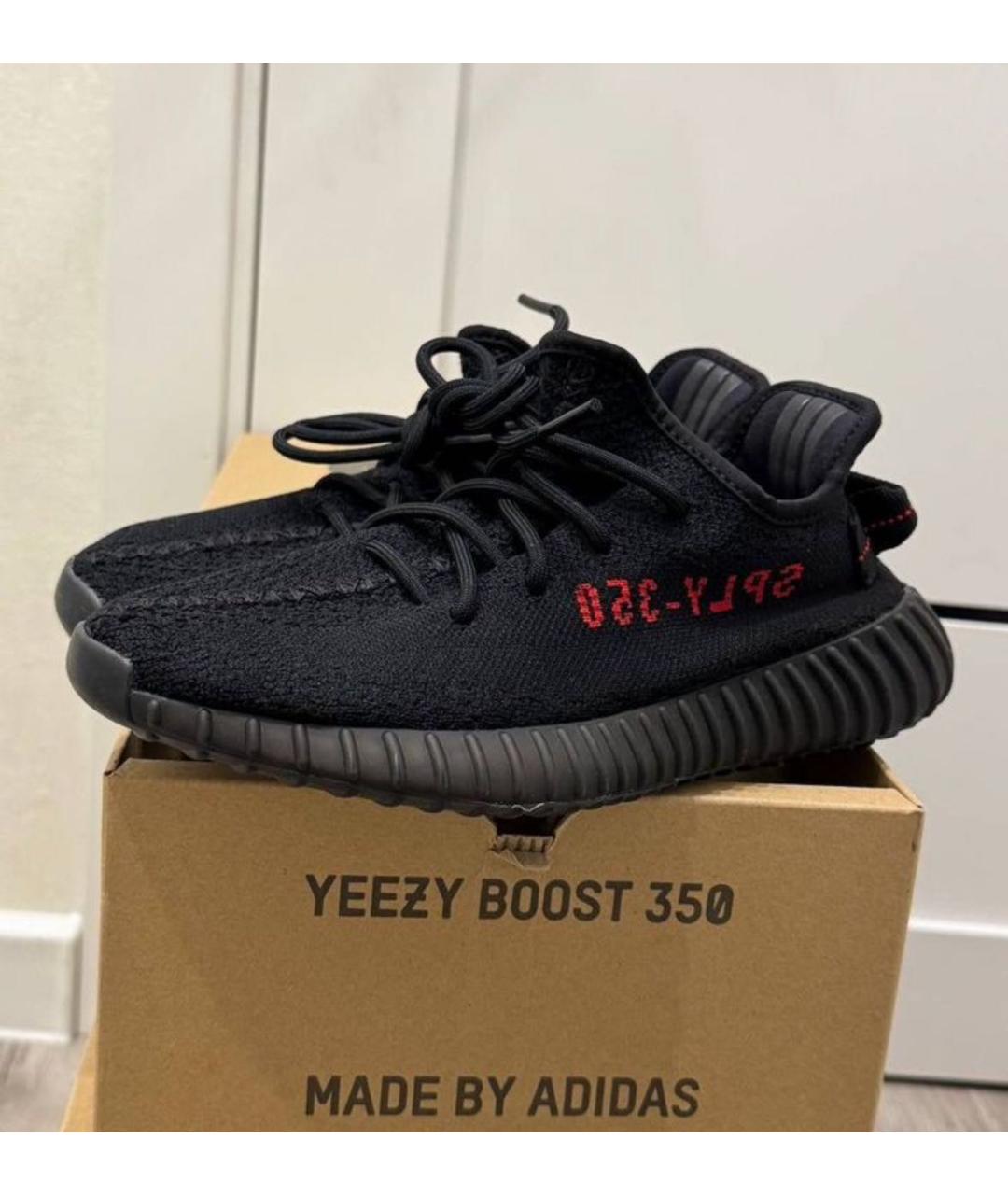 ADIDAS YEEZY Черные текстильные кроссовки, фото 7
