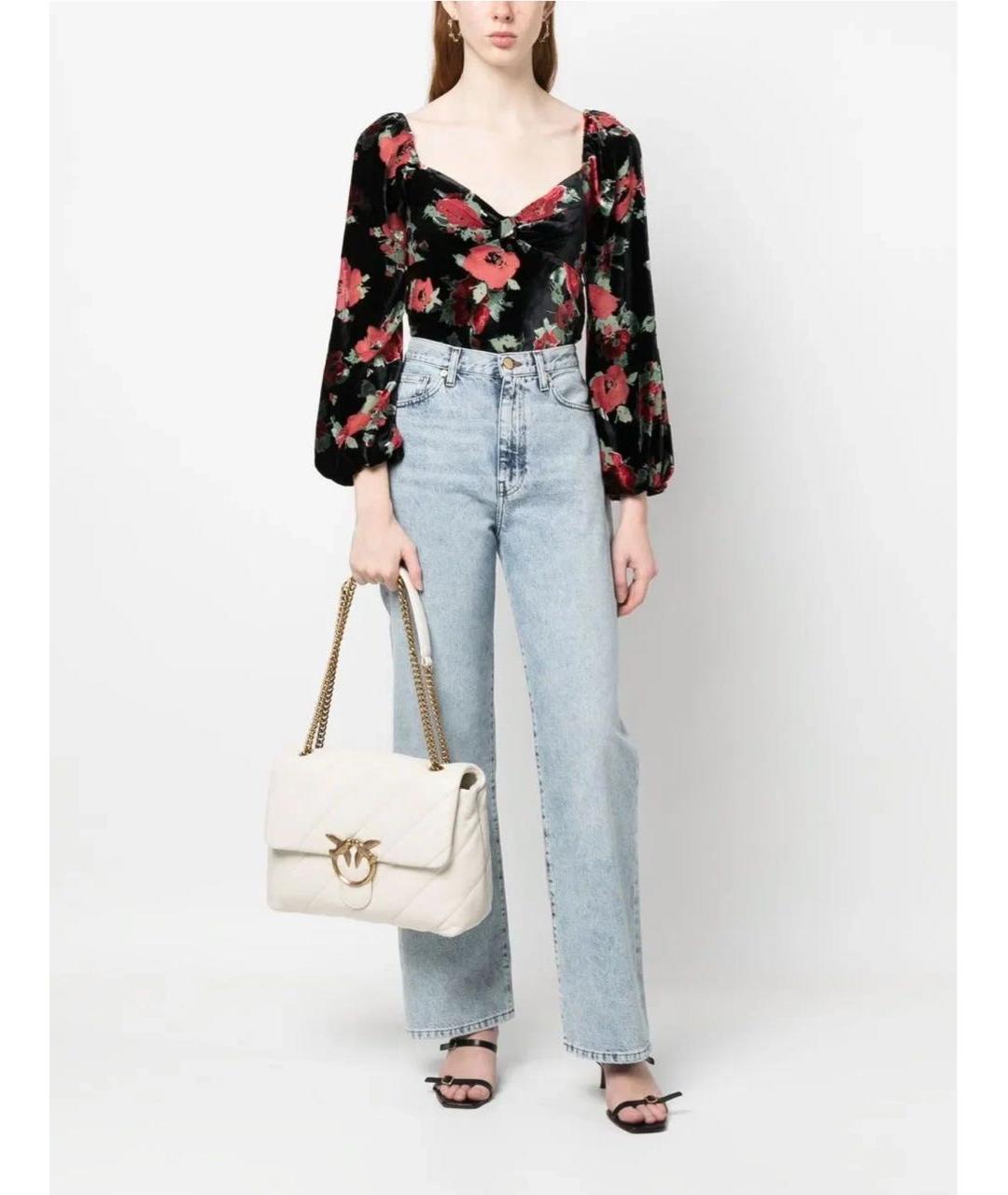 PINKO Белая кожаная сумка через плечо, фото 6