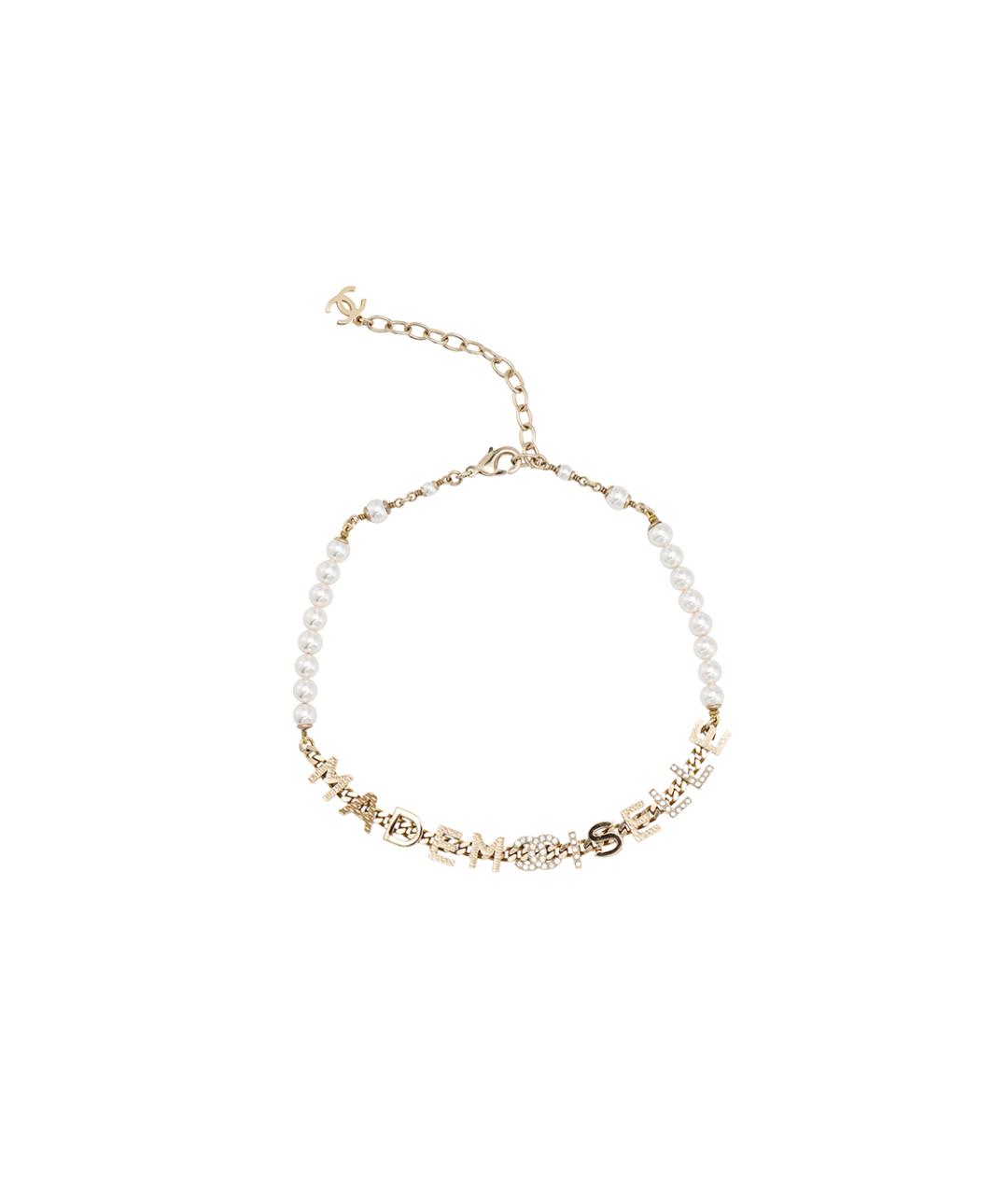 CHANEL Золотой металлический чокер, фото 3