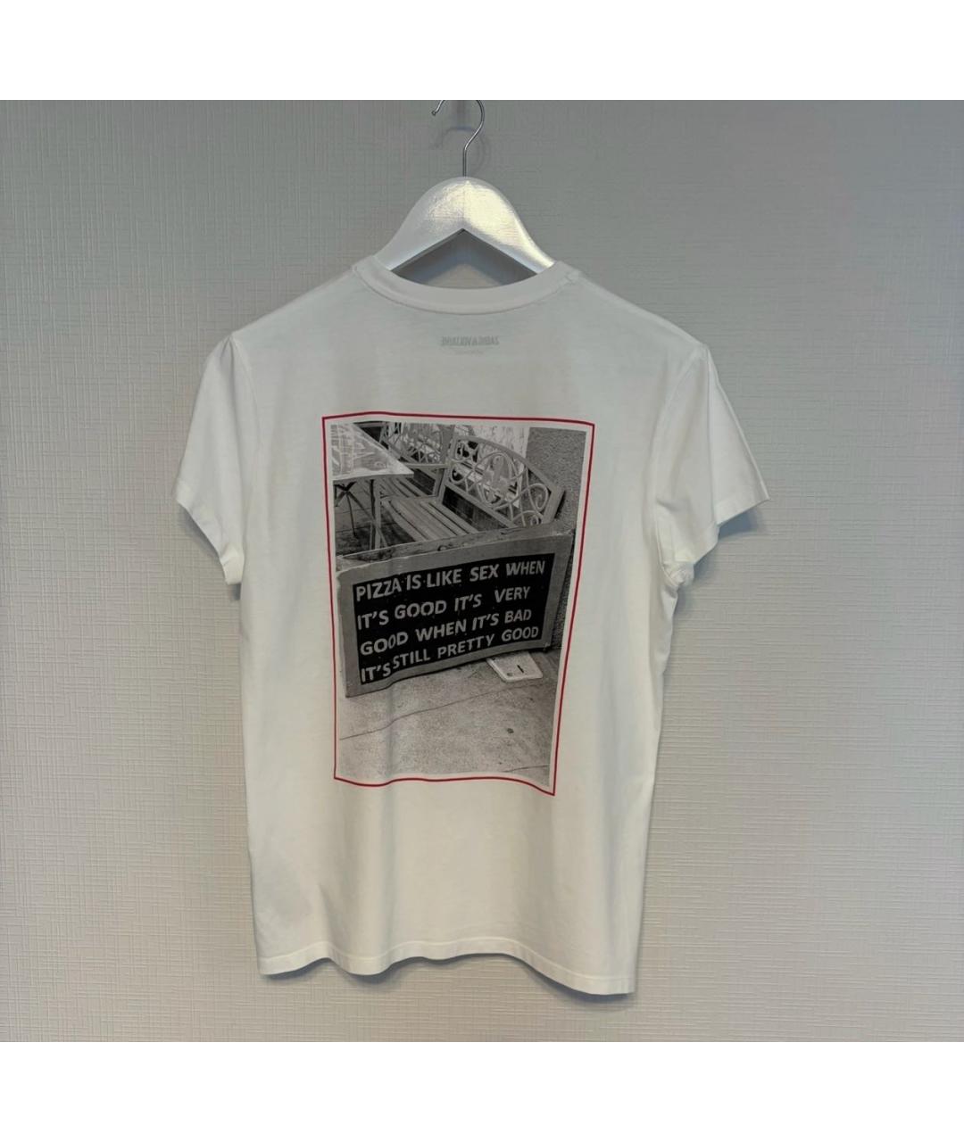 ZADIG & VOLTAIRE Белая хлопковая футболка, фото 2