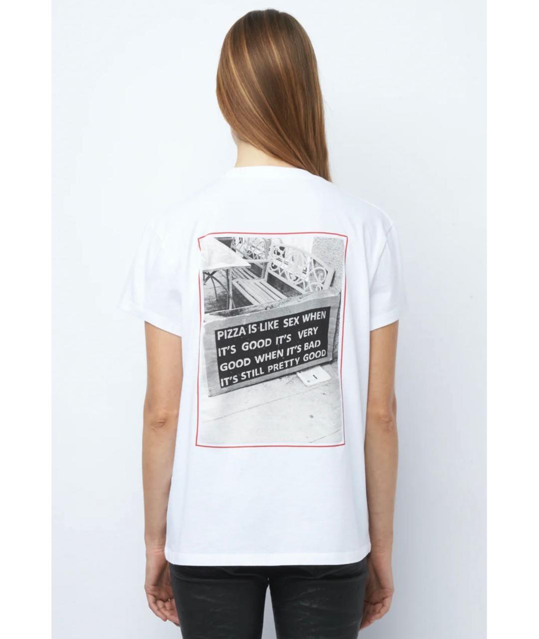 ZADIG & VOLTAIRE Белая хлопковая футболка, фото 8