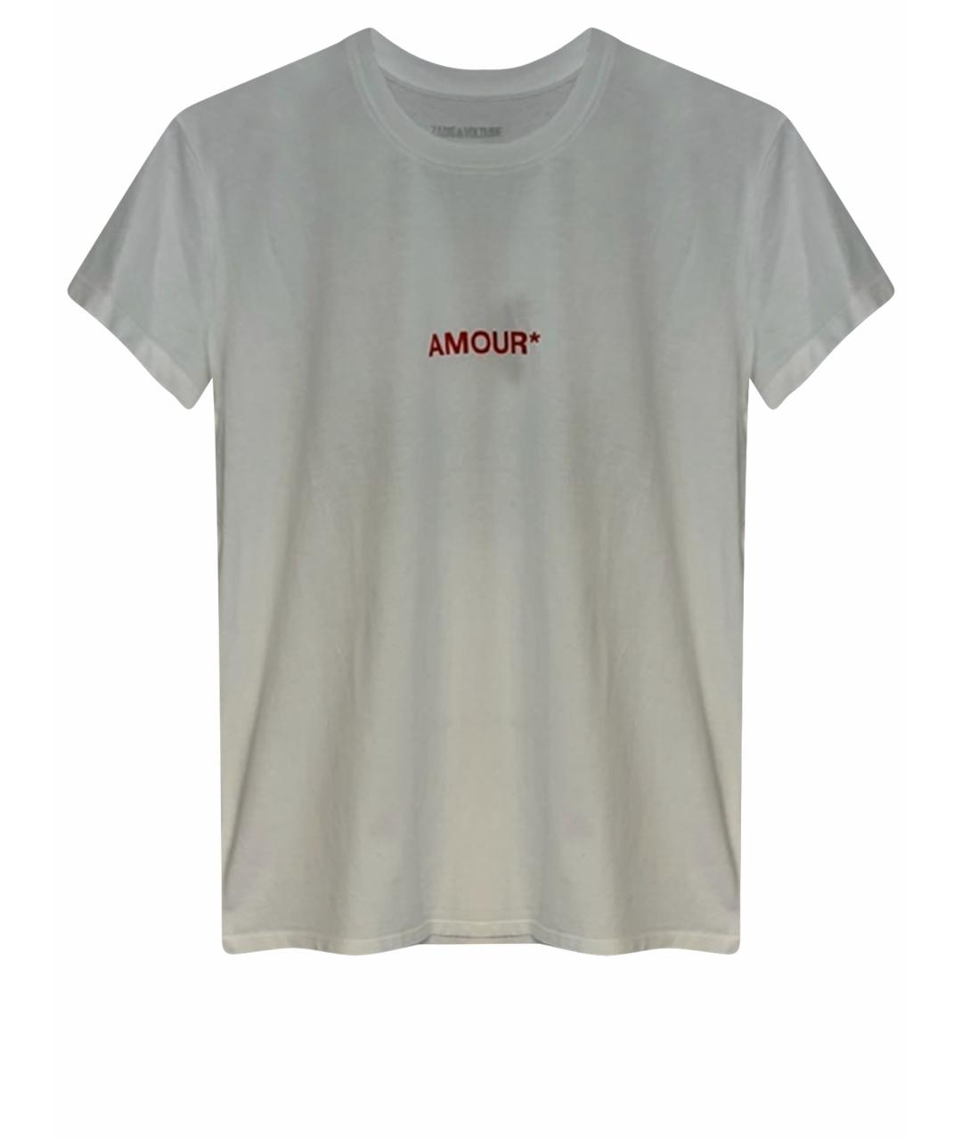 ZADIG & VOLTAIRE Белая хлопковая футболка, фото 1