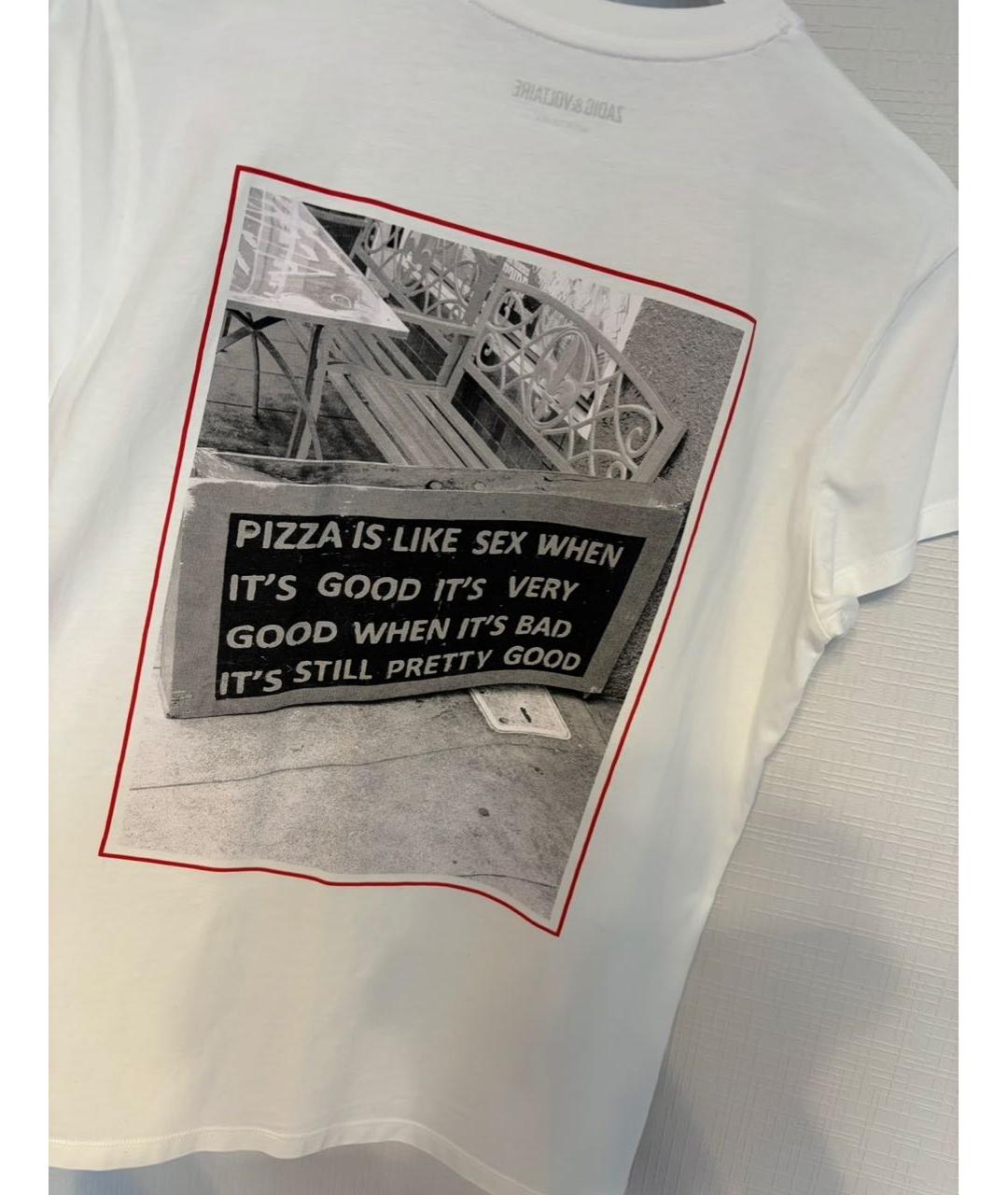 ZADIG & VOLTAIRE Белая хлопковая футболка, фото 3