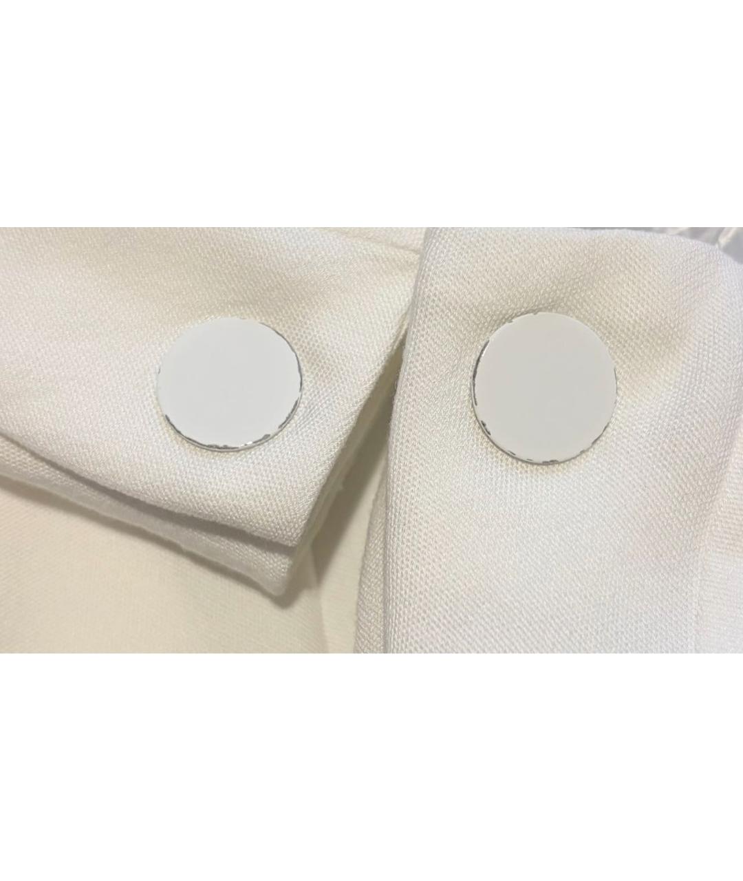 SANDRO Белая вискозная блузы, фото 7