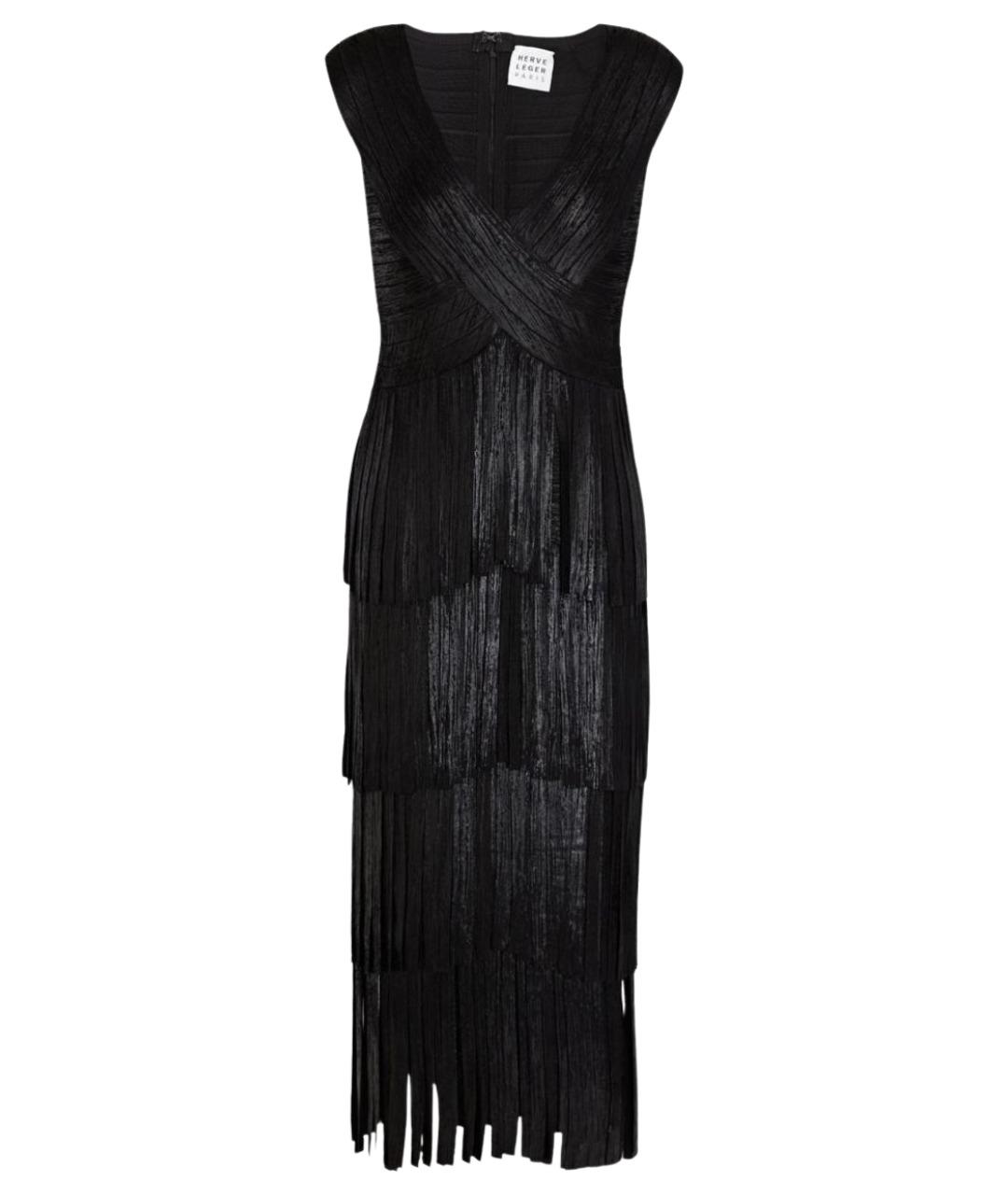 HERVE LEGER Черное коктейльное платье, фото 1