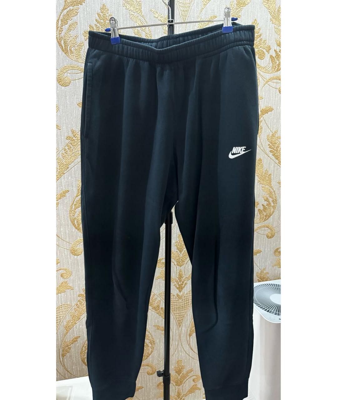 NIKE Черные вискозные повседневные брюки, фото 5