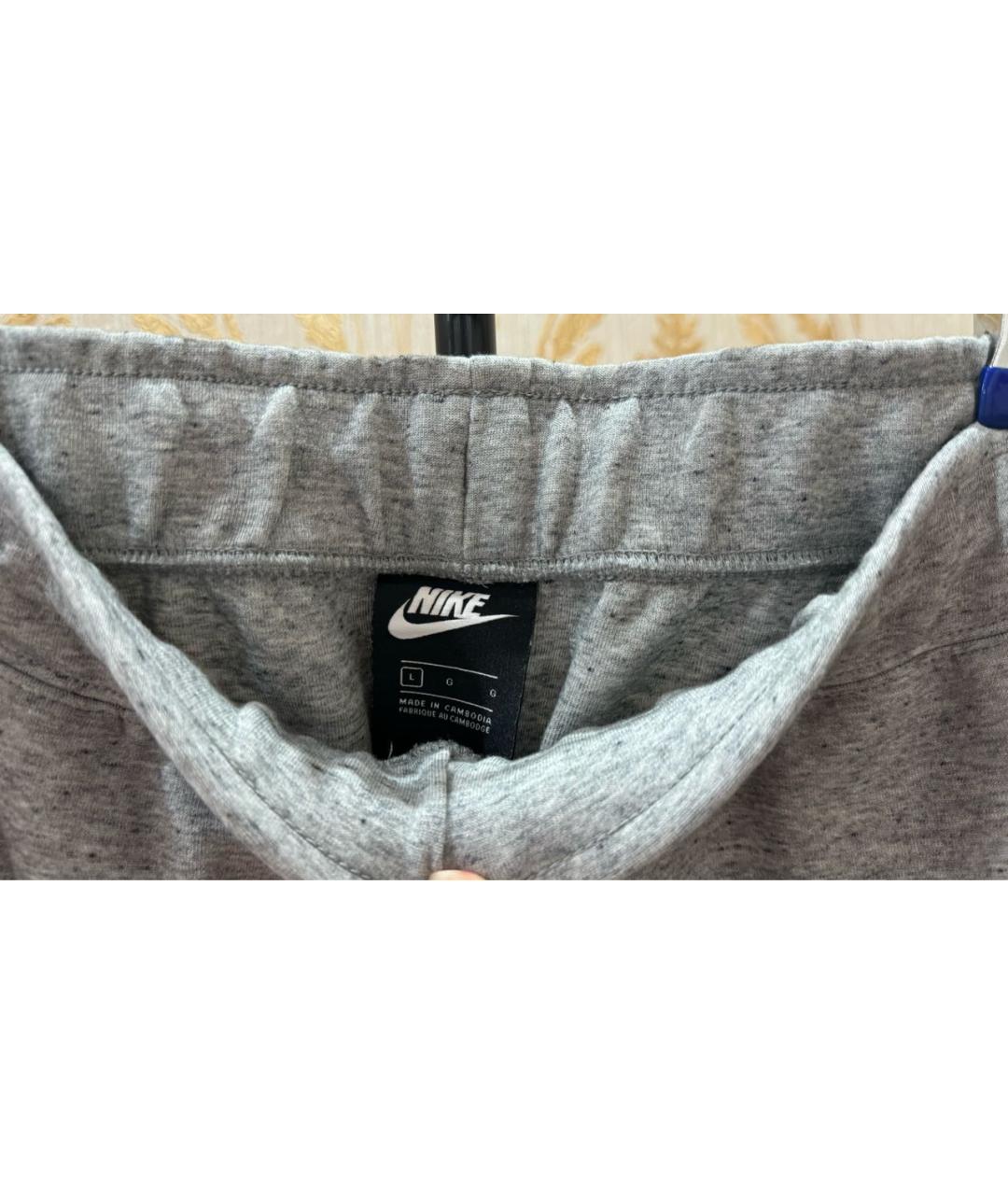 NIKE Серые повседневные брюки, фото 3