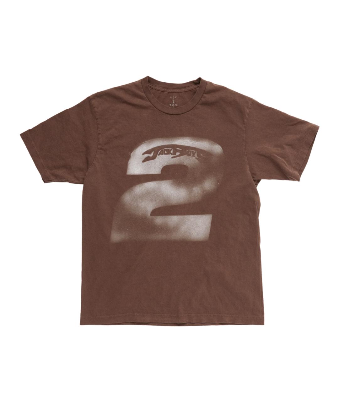 CACTUS JACK BY TRAVIS SCOTT Коричневая хлопковая футболка, фото 2