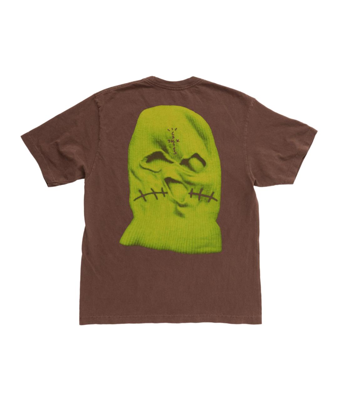 CACTUS JACK BY TRAVIS SCOTT Коричневая хлопковая футболка, фото 3