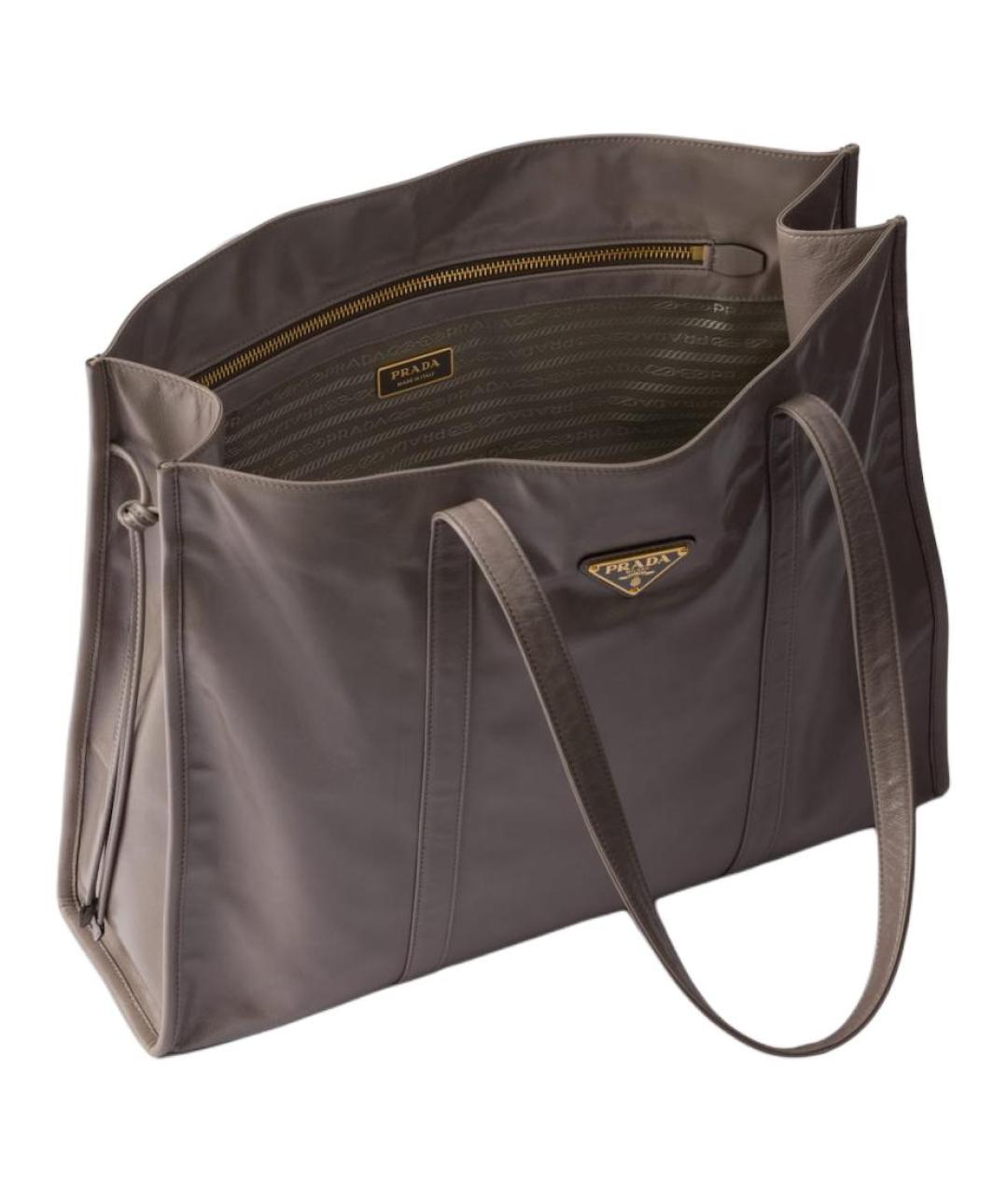 PRADA Коричневая кожаная сумка через плечо, фото 4