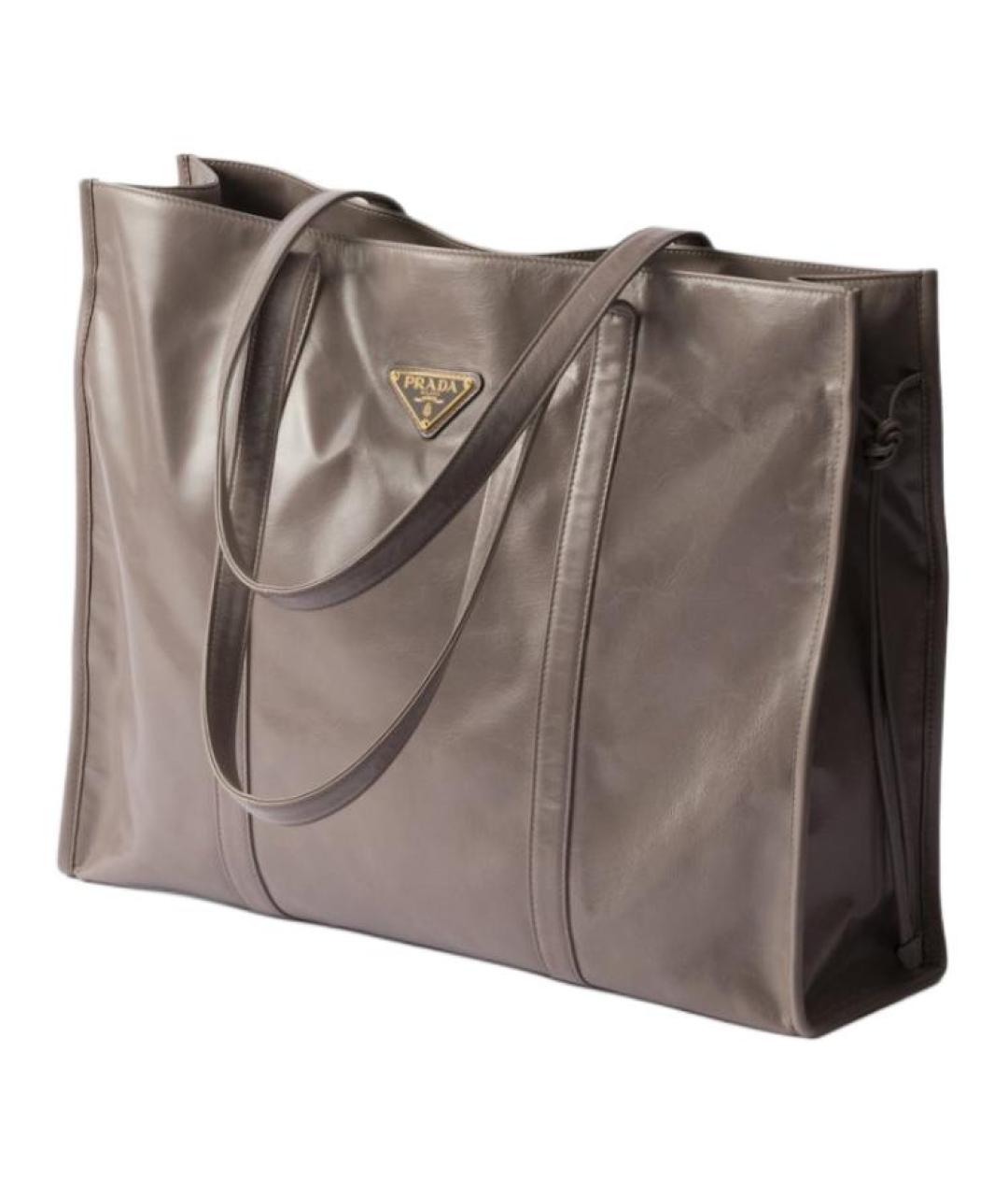 PRADA Коричневая кожаная сумка через плечо, фото 2