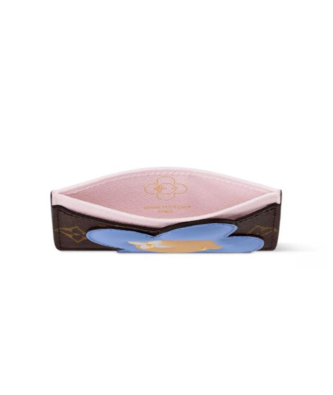 LOUIS VUITTON Коричневый кардхолдер, фото 3