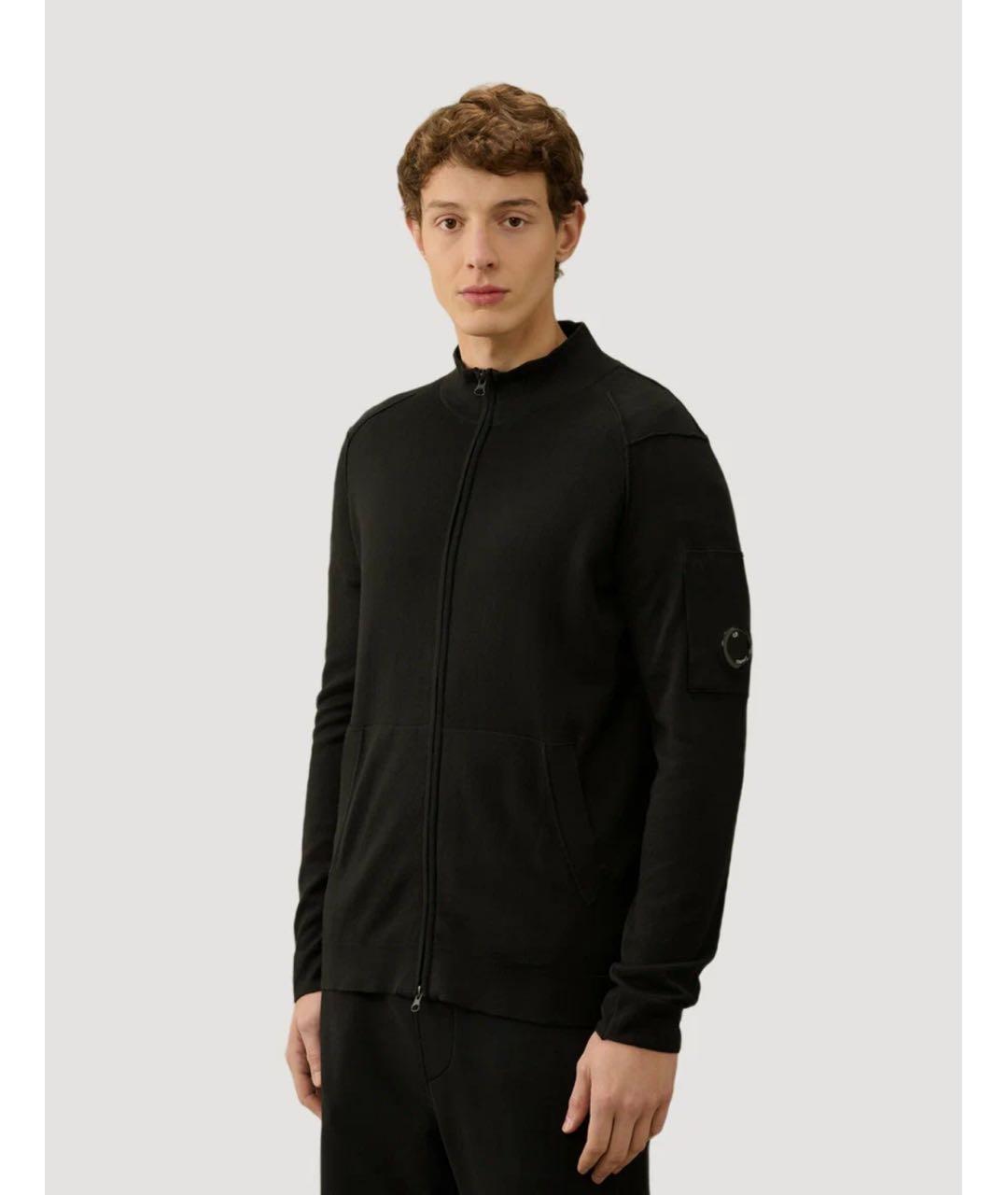 CP COMPANY Черный шерстяной кардиган, фото 2