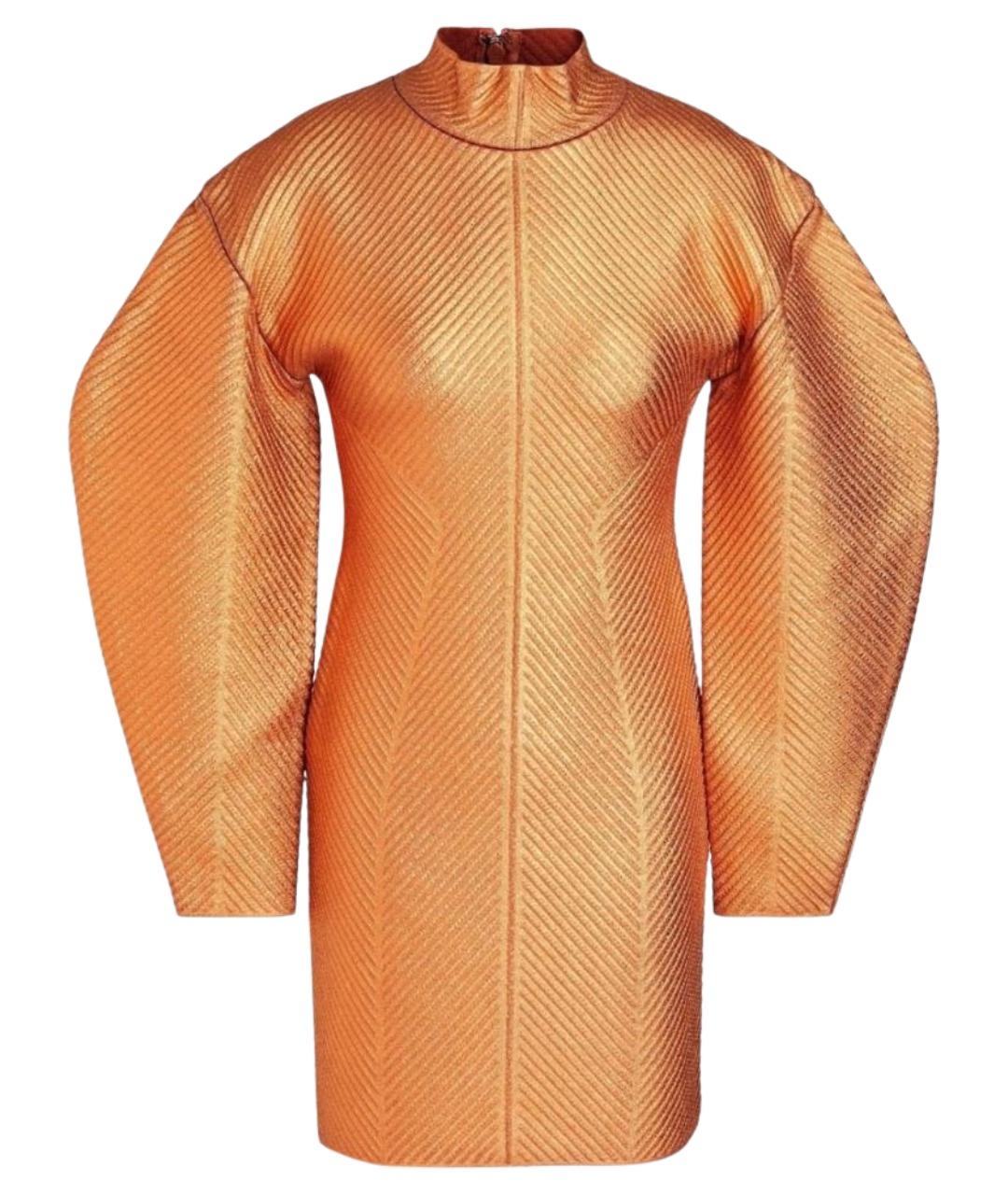 HERVE LEGER Золотое коктейльное платье, фото 1