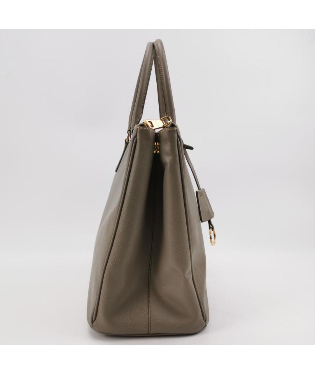 PRADA Бежевая кожаная сумка тоут, фото 3