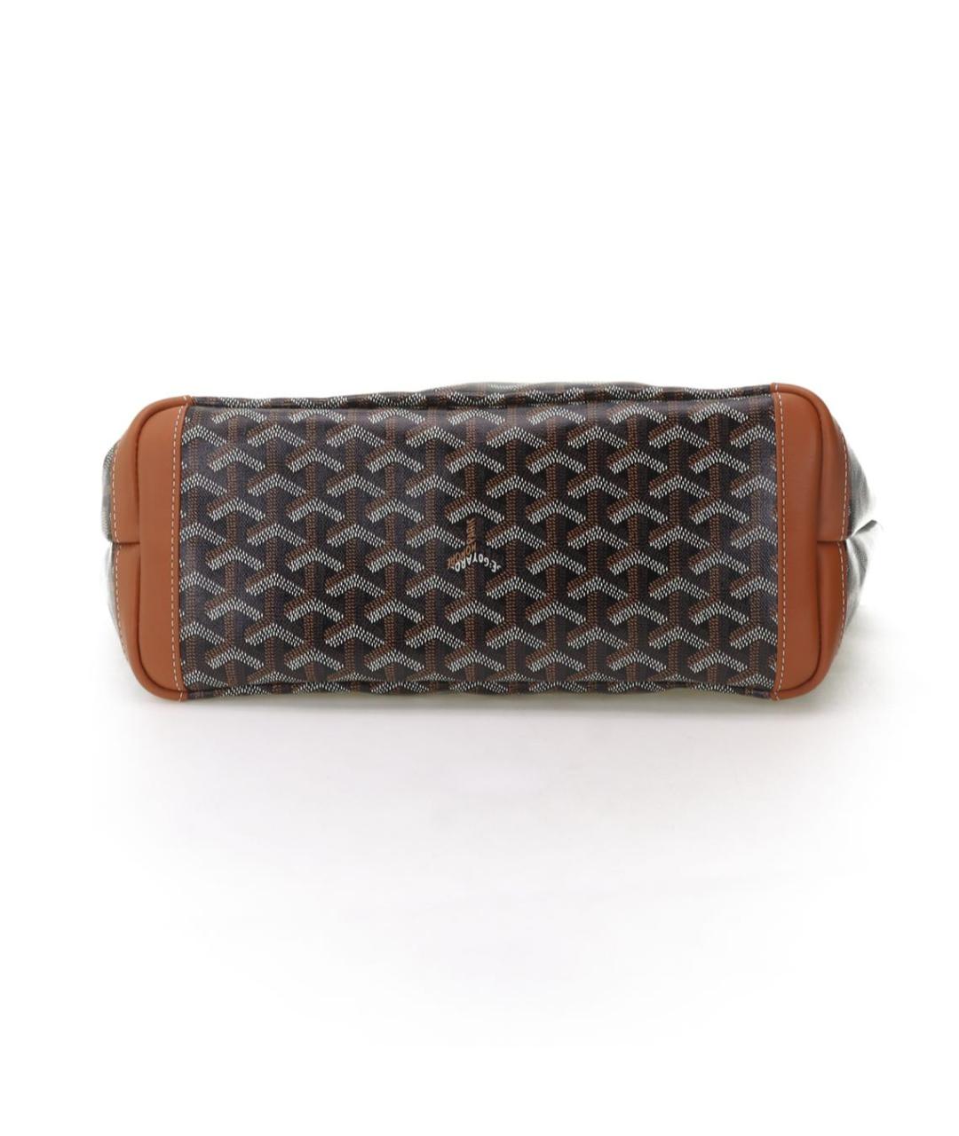 GOYARD Коричневая кожаная сумка через плечо, фото 4