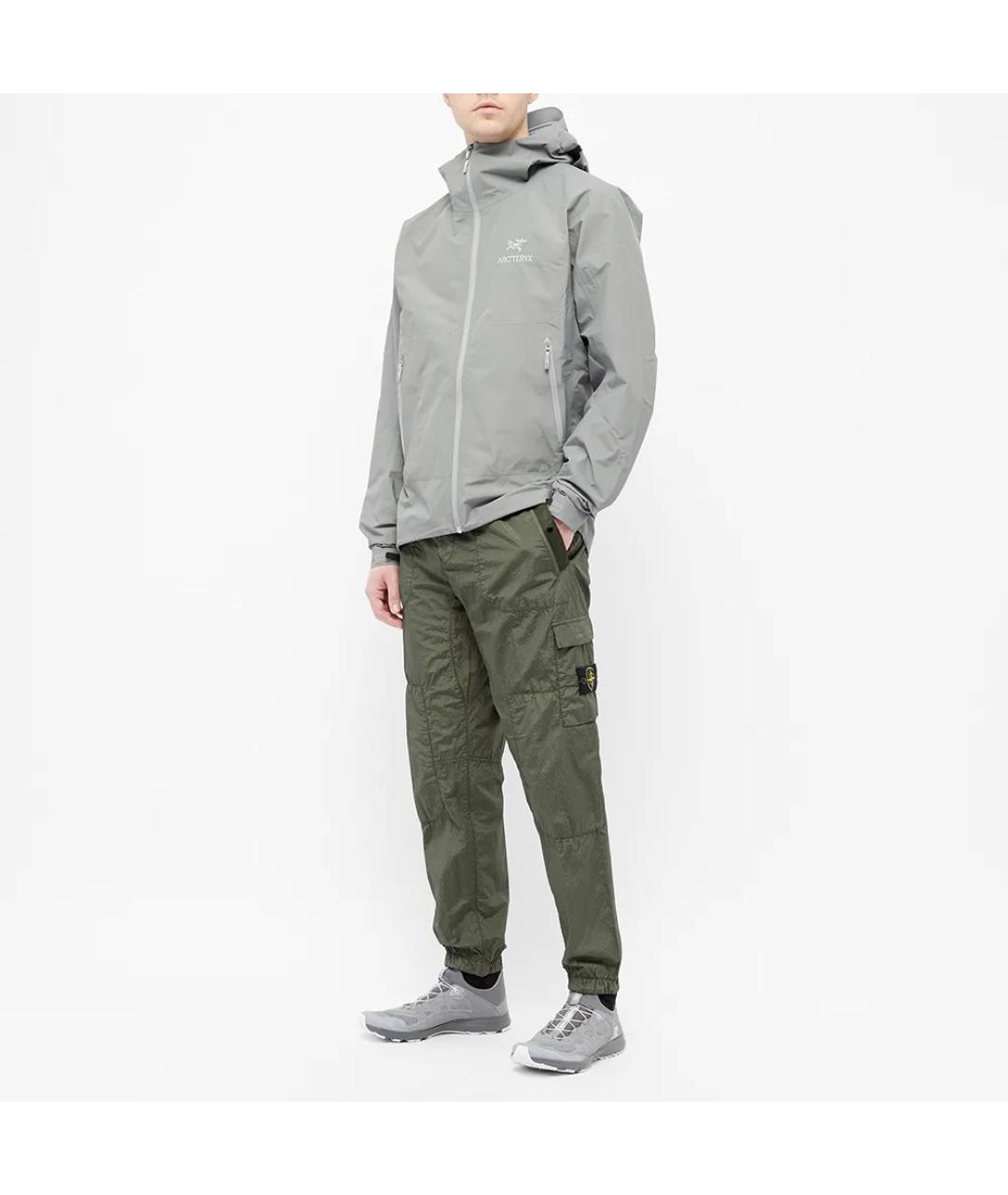 STONE ISLAND Зеленые повседневные брюки, фото 5